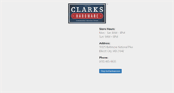Desktop Screenshot of clarkshardware.com
