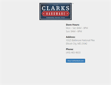 Tablet Screenshot of clarkshardware.com